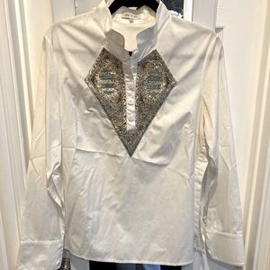 Zac Posen embellished blouse